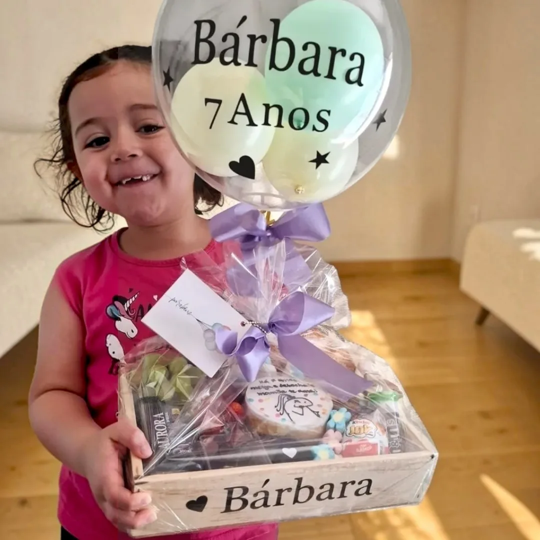 Cesta Kids Peresonalizada com Balão