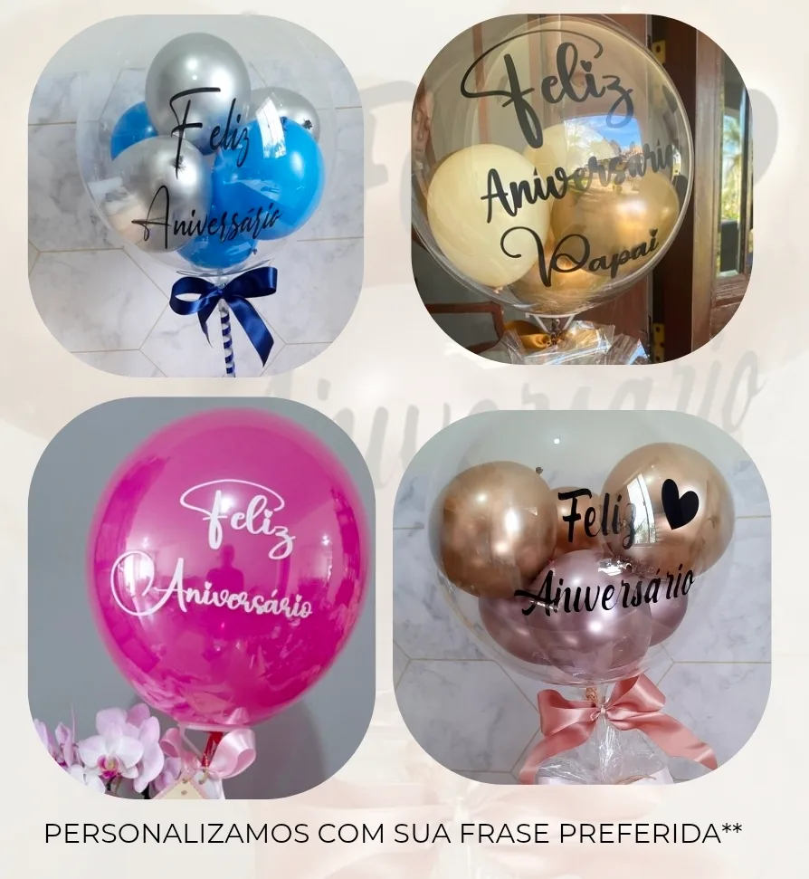 Balao Bubble Personalizado